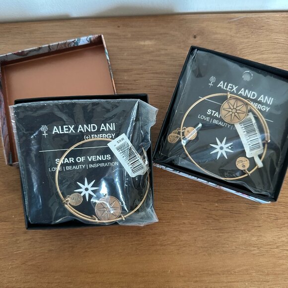 Alex and Ani Bangle Bar "Star of Venus" Expandable Bracelet NWT - Picture 5 of 6